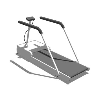 现代健身器材su模型