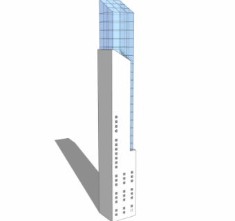 现代户外景观灯su模型