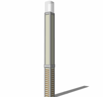 现代户外景观灯su模型