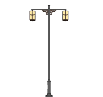 中式路灯su模型