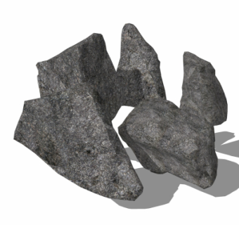 自然风石头su模型