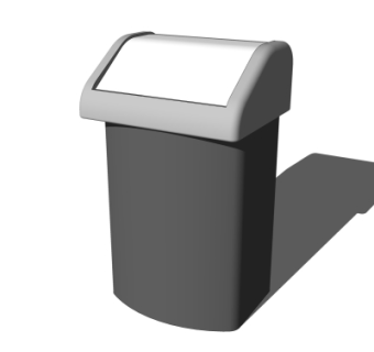 现代垃圾桶su模型