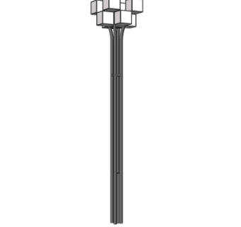 新中式路灯su模型