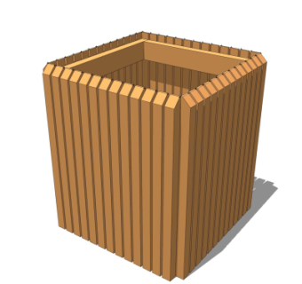 现代垃圾桶su模型