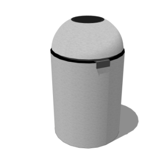 现代垃圾桶su模型