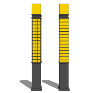新中式景观灯su模型