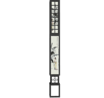 新中式景观灯su模型