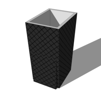 现代垃圾桶su模型