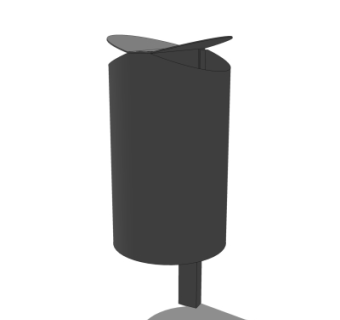 现代垃圾桶su模型