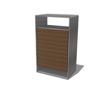 现代垃圾桶su模型