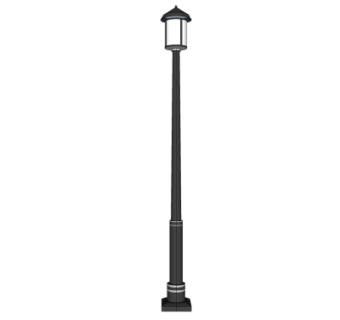 新中式景观灯su模型