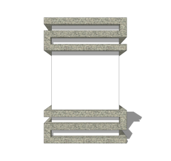 新中式景观灯su模型