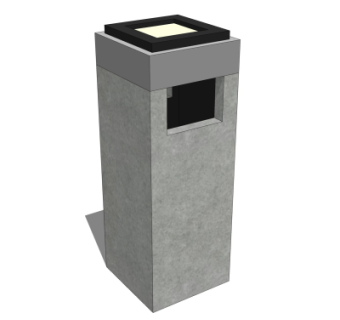 现代垃圾桶su模型