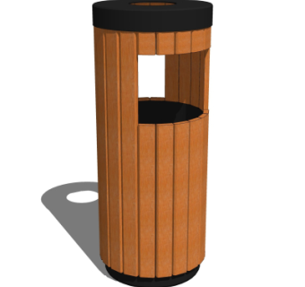 现代垃圾桶su模型