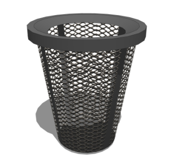 现代垃圾桶su模型