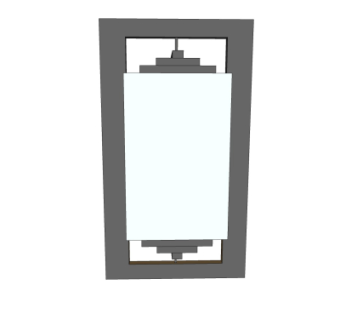 新中式景观灯su模型