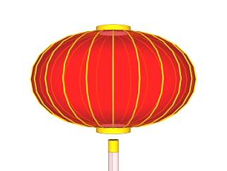 中式灯笼su模型