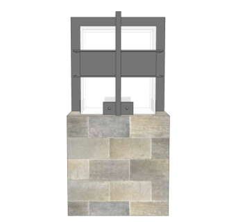 新中式景观灯su模型