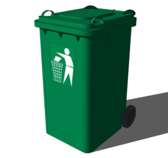 现代垃圾桶su模型