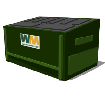 现代垃圾桶su模型