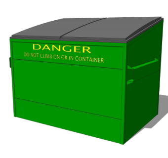 现代垃圾桶su模型