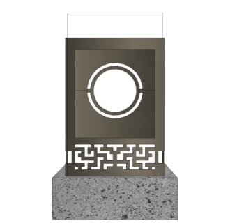 新中式景观灯su模型