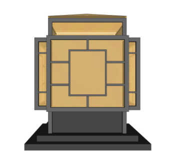 新中式景观灯su模型