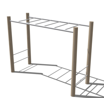 现代户外健身器材su模型
