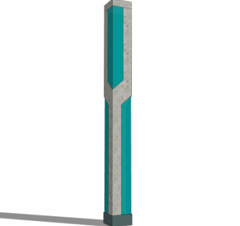 现代户外景观灯su模型