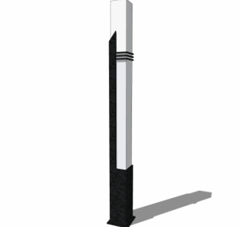 现代户外景观灯su模型