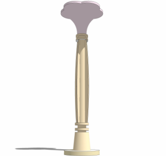 现代户外景观灯su模型