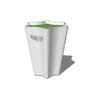 现代花钵免费su模型