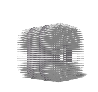 工业风水管架su模型