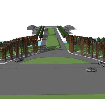 现代马路su模型