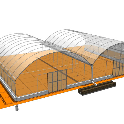 现代温室大棚su模型