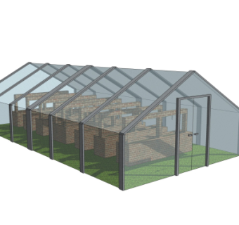 现代温室大棚免费su模型