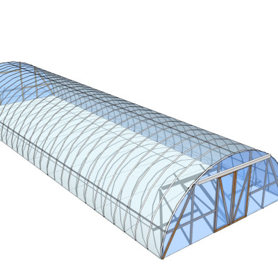 现代温室大棚su模型