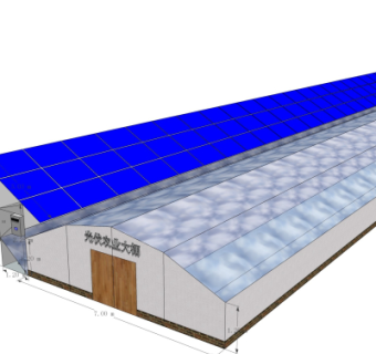 现代温室大棚免费su模型