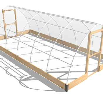 现代温室大棚su模型