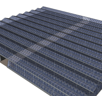 现代温室大棚免费su模型