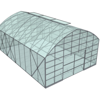 现代温室大棚免费su模型