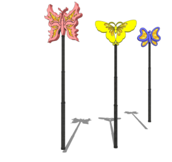 现代路灯景观灯su模型