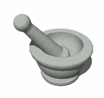 现代捣臼su模型