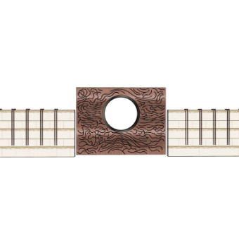 中式景观墙su模型