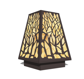 中式草坪灯su模型