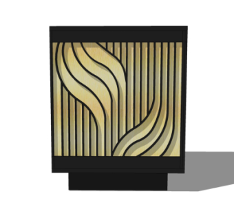 中式草坪灯su模型