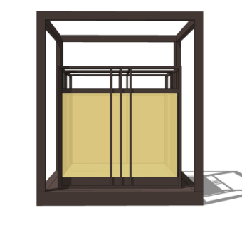 中式草坪灯su模型