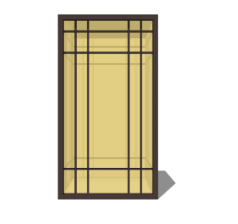 中式草坪灯su模型