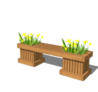 现代公用椅su模型