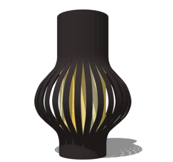 现代落地灯su模型